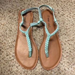 Teal sandals